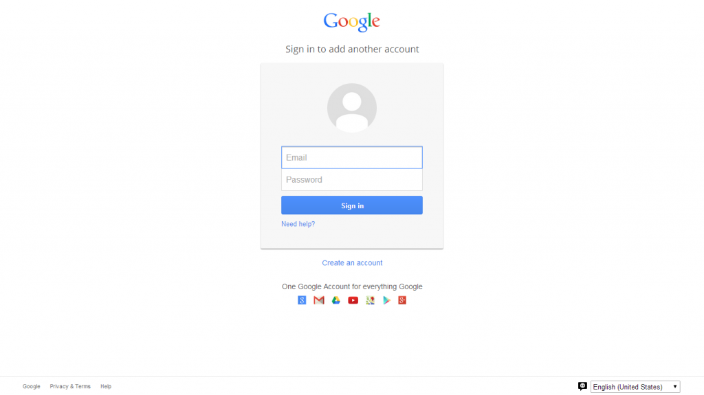 log in