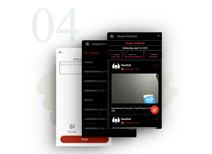 Overview of all screen