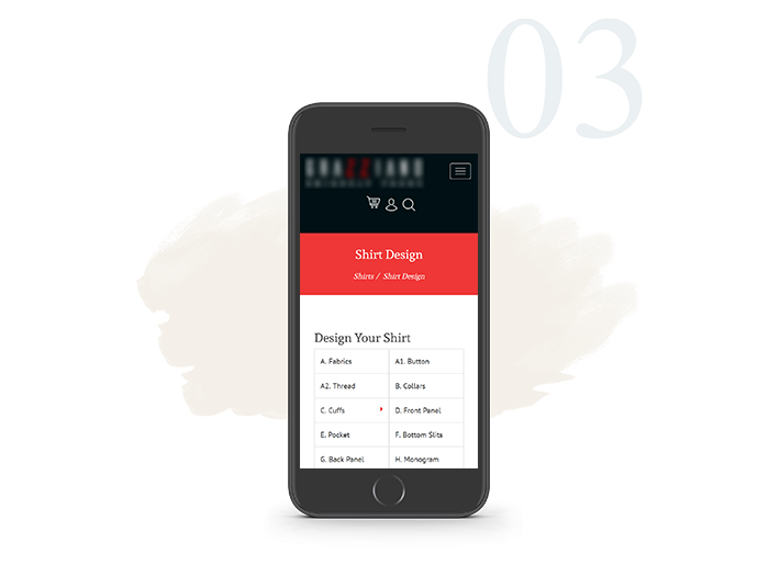 Design Shirt Mobile View Screen