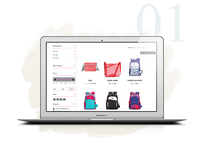 Products Listing Screen