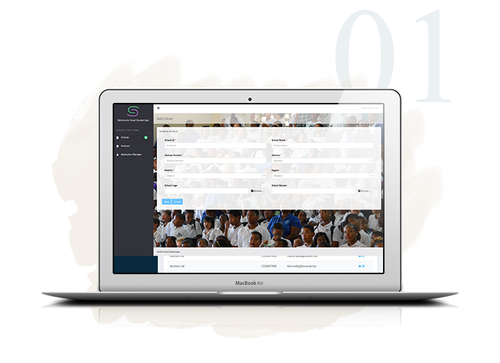 Add school screen